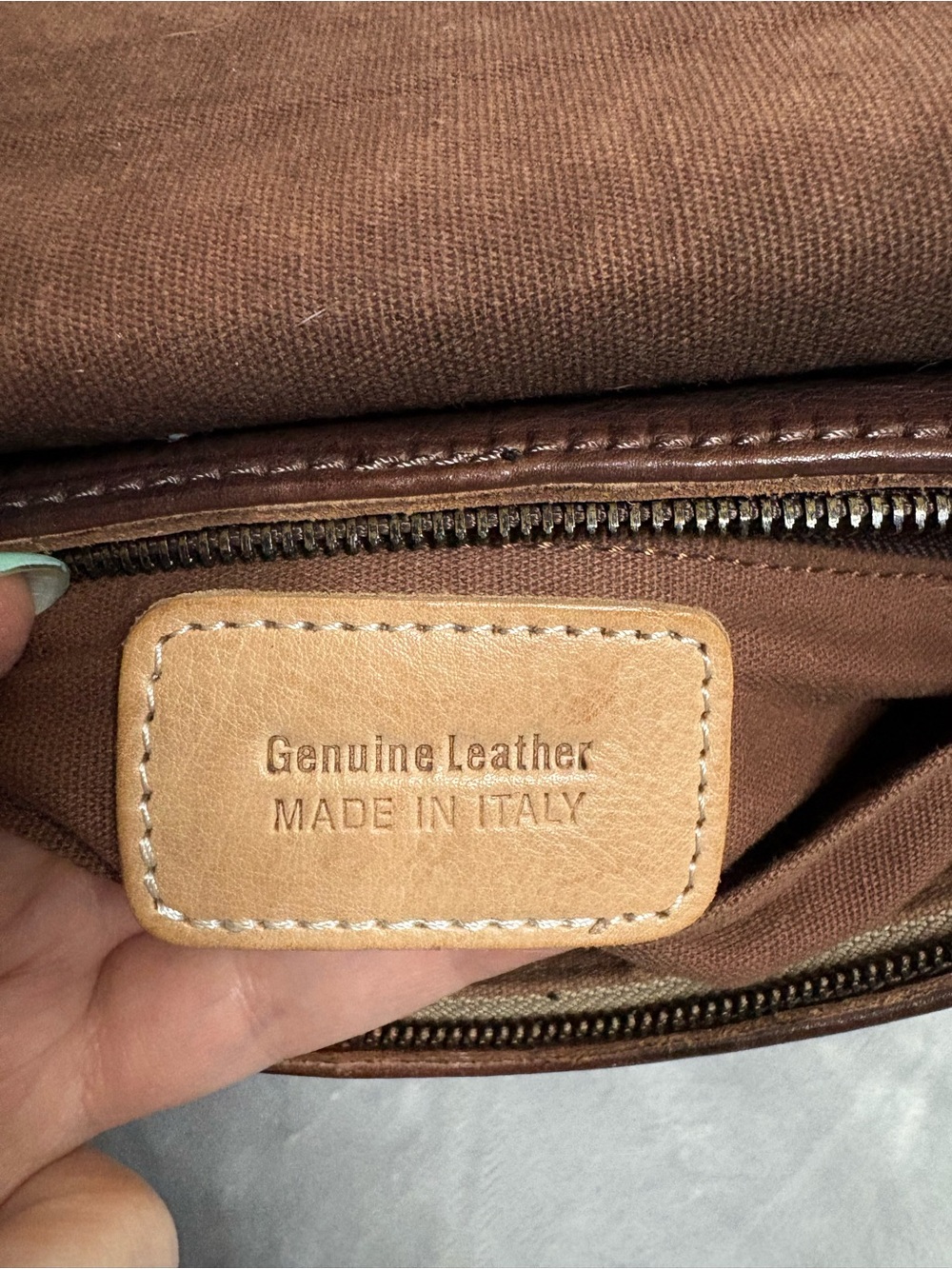 Vintage Italian Artisan Brown Woven Flap Leather Crossbody Bag - Picture 5 of 10